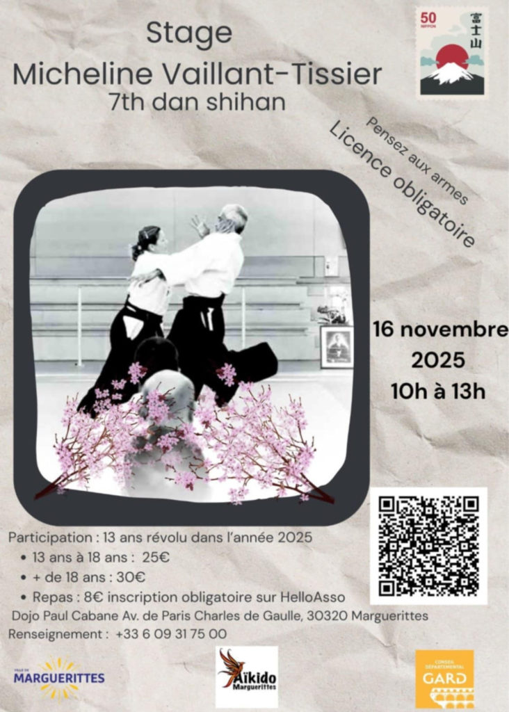 Affiche-732x1024 Aïkido – Marguerrittes – 16 Novembre 2025